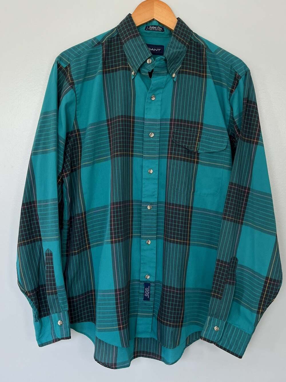 Vintage Gant Foxhunt Plaid Shirt Mens Large